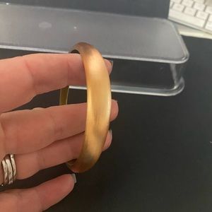 Alexis Bitar Lucite Bangle Gold Amber
